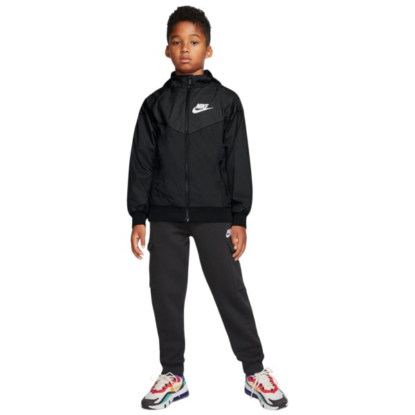 Nike Sportswear Windrunner Kids Running Jacket - Black/White