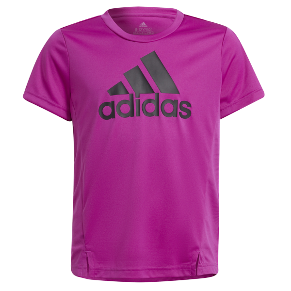 Adidas Designed To Move Kids Girls Training T-Shirt - Sonic Fuchsia/Black