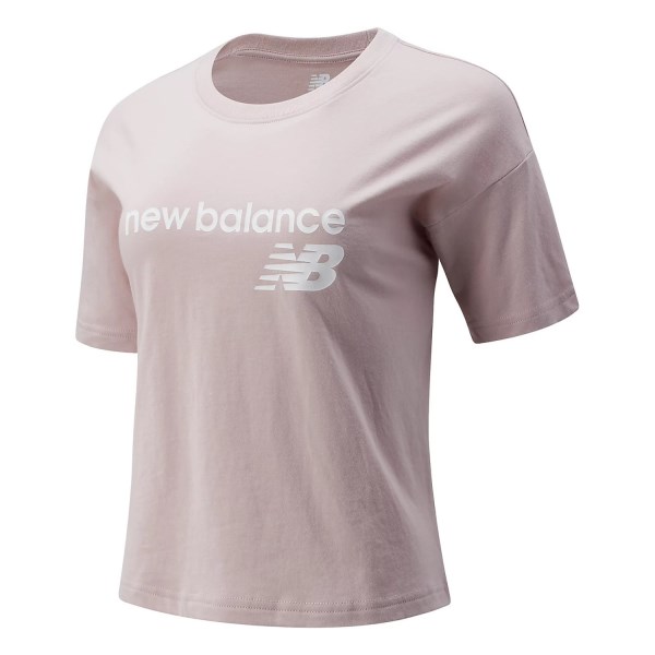New Balance Classic Core Stacked Womens T-Shirt - Space Pink