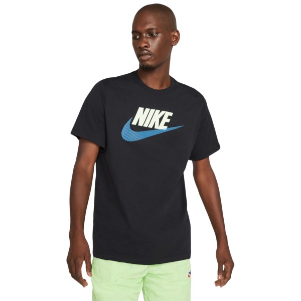 Nike Sportswear Mens T-Shirt - Black/Light Photon Blue