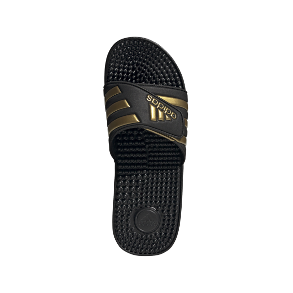 Adidas Adissage - Mens Massage Slides - Black/Gold Metallic