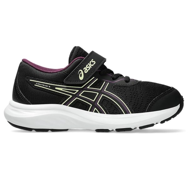 Asics Contend 9 PS - Kids Running Shoes - Black/Deep Mauve