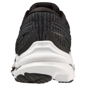 Mizuno Wave Inspire 18 Waveknit - Mens Running Shoes - Ebony/Silver/Black