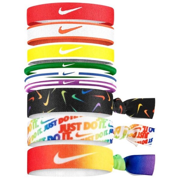 Nike Mixed Sports Hairbands - 9 Pack - Multi-Coloured/Pimento Orange/Blaze Sunlight
