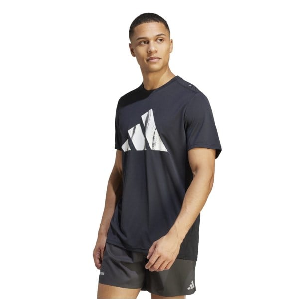 Adidas Brand Love Mens Running T-Shirt - Black | Sportitude
