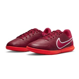 Nike Tiempo Legend 9 Club IC Indoor/Court - Kids Soccer Shoes - Team Red/Mystic Hibiscus