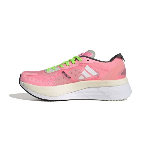 Adidas Adizero Boston 11 - Womens Running Shoes - Beam Pink/White/Beam Green