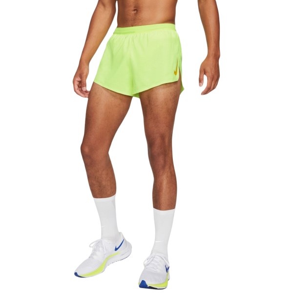 Nike AeroSwift 2 Inch Mens Running Shorts - Volt/Bright Citron