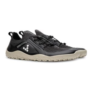 Vivobarefoot Primus Trail Knit FG - Mens Trail Running Shoes - Obsidian/Limestone