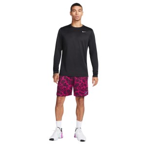 Nike Dri-Fit Legend Mens Training Long Sleeve Top - Black/Matte Silver