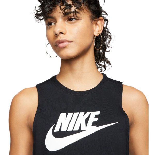 Nike Sportswear Womens Muscle Tank Top - Black/White
