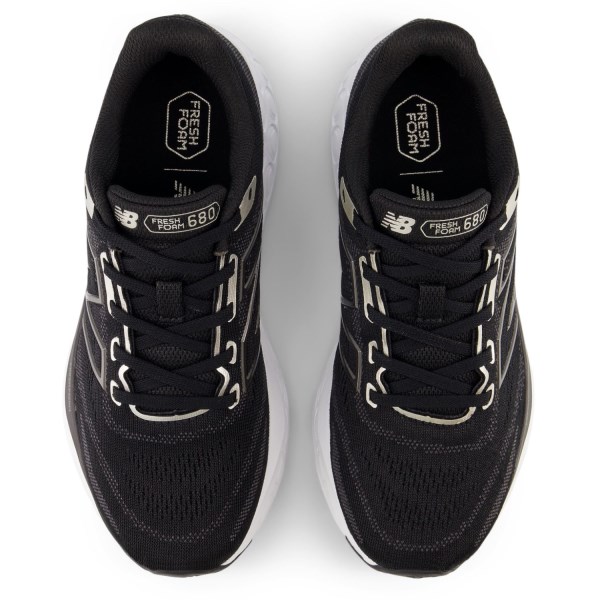 New Balance Fresh Foam 680v8 - Womens Running Shoes - Black/Light Gold Metallic/Black Metallic