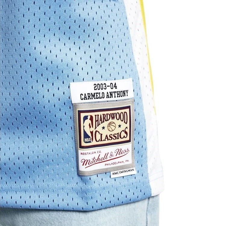 Carmelo Anthony Denver Nuggets 03-04 HWC Swingman Jersey - Light Blue -  Throwback