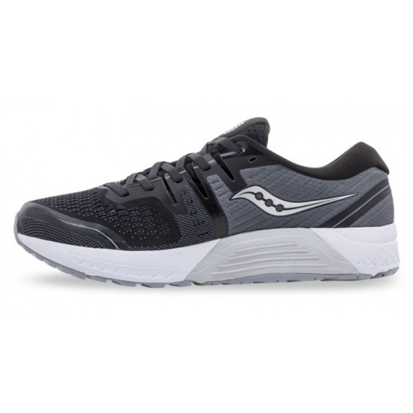 Saucony Guide ISO 2 - Mens Running Shoes - Grey/Black