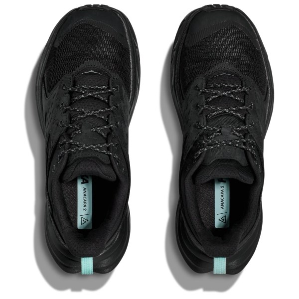 Hoka Anacapa 2 Low GTX - Womens Hiking Shoes - Black/Black
