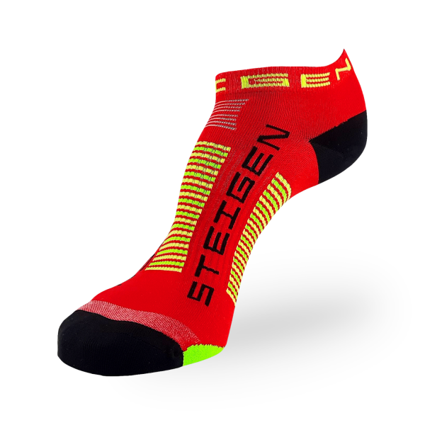 Steigen Zero Length Running Socks - Red