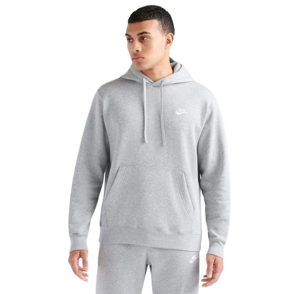 Nike Sportswear Club Fleece Pullover Mens Hoodie - Melange Grey