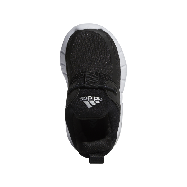 Adidas Rapidazen - Slip-On Toddler Sneakers - Black/Silver Metallic/White