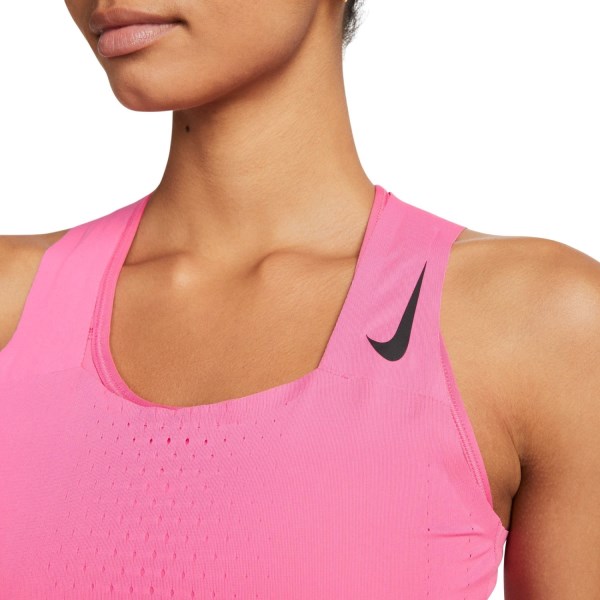 Nike Dri-Fit ADV AeroSwift Womens Racing Crop Top - Pinksicle/Black