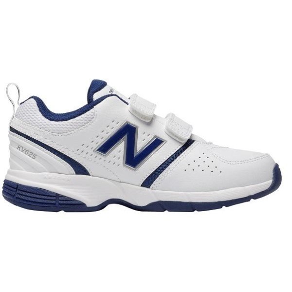 New Balance 625v2 Velcro - Kids Cross Training Shoes - White/Navy