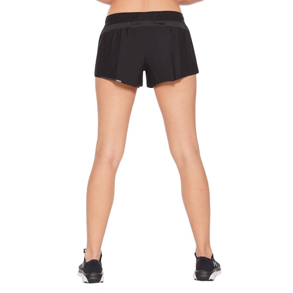 2XU GHST 3 Inch Womens Running Shorts - Black/Black Reflective