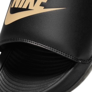 Nike Victori One - Mens Slides - Black/Metallic Gold