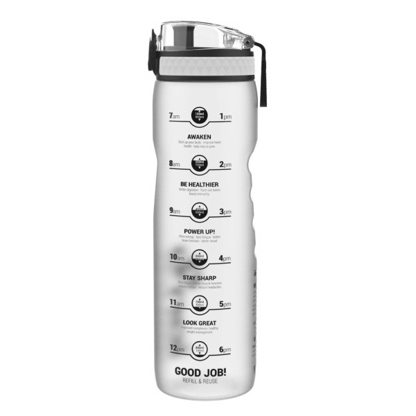 Ion8 Quench BPA Free Water Bottle - 1000ml - Frosted White