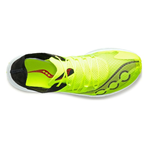 Saucony Sinister - Womens Road Racing Shoes - Citron/Black