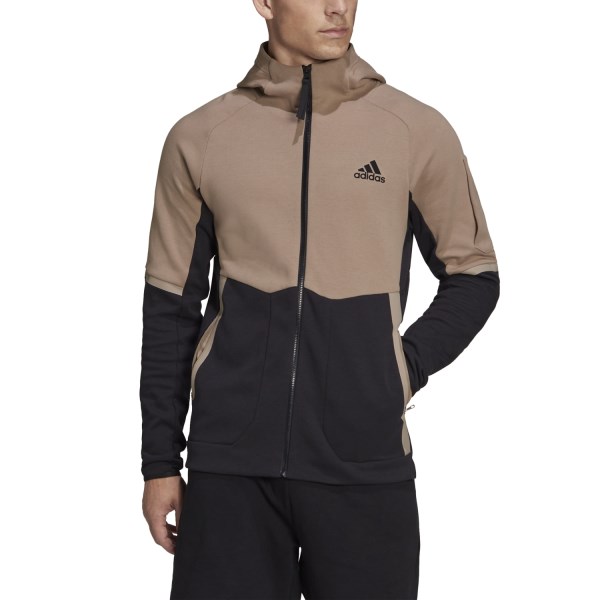 Adidas Designed For Gameday Mens Full-Zip Jacket - Chalky Brown