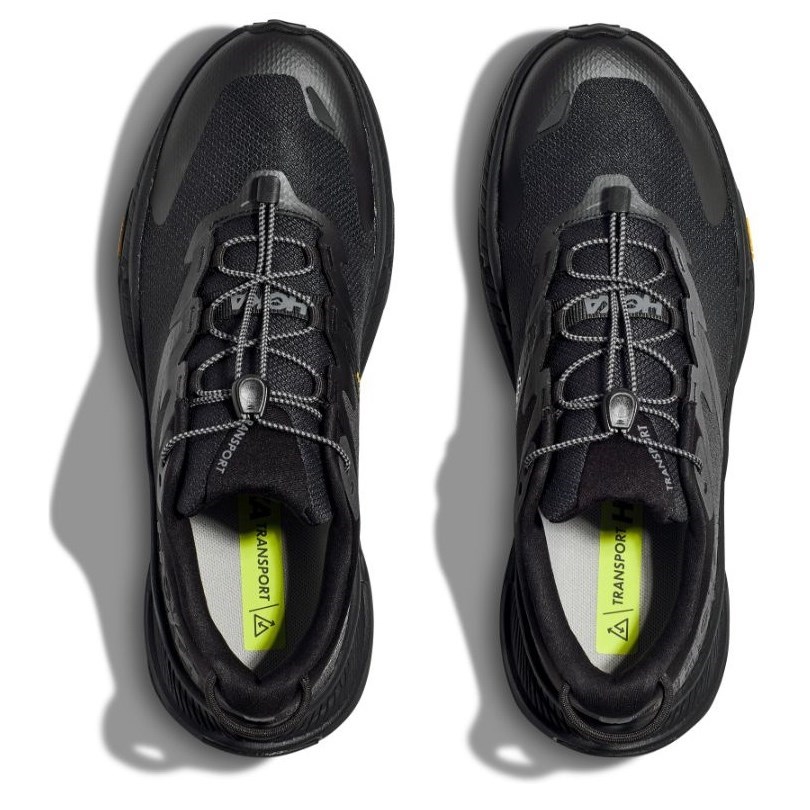 Hoka Transport - Mens Walking Shoes - Black/Black | Sportitude Active