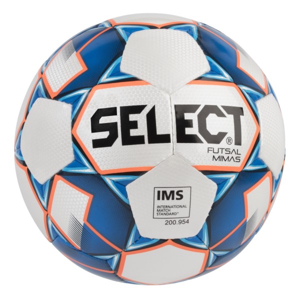 Select Mimas Futsal Ball - Size 5 - White/Blue
