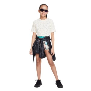 Nike Dri-Fit 3 Inch All Over Print Kids Girls Training Shorts - Jade Ice/Clear Jade II/White