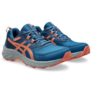 Asics Gel Venture 9 - Womens Trail Running Shoes - Rich Navy/Desert Red