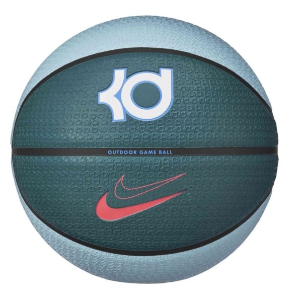 Nike KD Playground 8P Outdoor Basketball - Size 7 - Ocean Bliss/Mineral Teal/Faded Spruce/Hot Punch