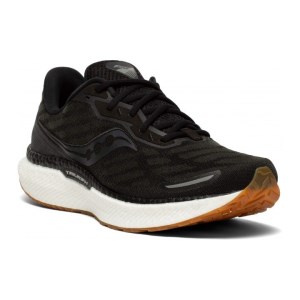 Saucony Triumph 19 - Mens Running Shoes - Black/Gum