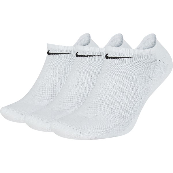 Nike Everyday Cushion No Show Training Socks - 3 Pack - White