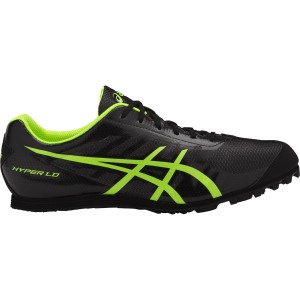 Asics Hyper LD 5 - Unisex Long Distance Track Spikes - Black/Safety Yellow