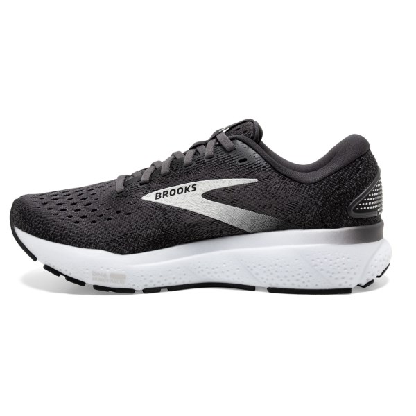 Brooks Ghost 16 - Mens Running Shoes - Black/Grey/White