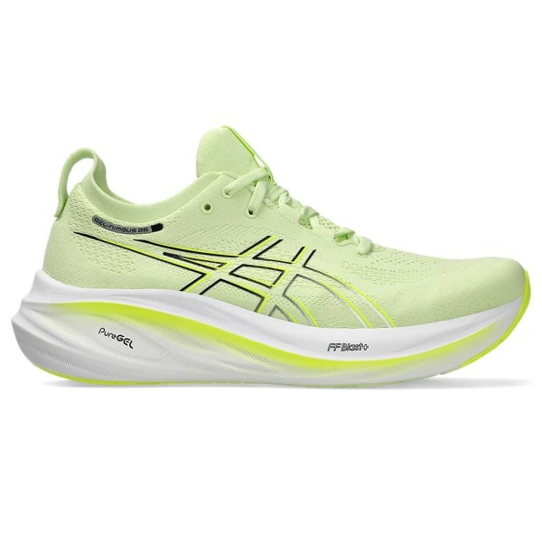 Asics Gel Nimbus 26 - Mens Running Shoes - Cool Matcha/White