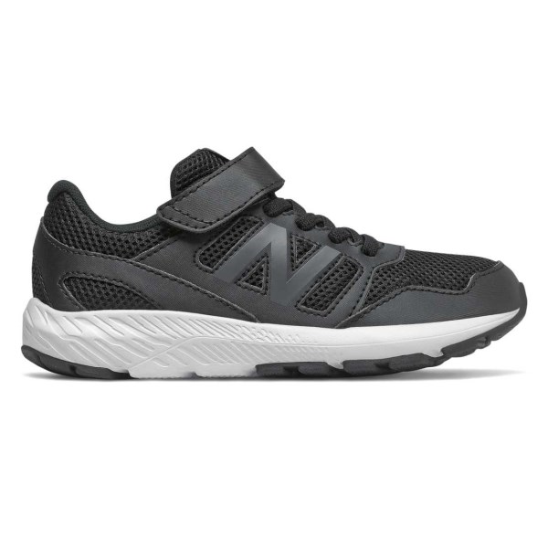 New Balance 570 Velcro - Kids Running Shoes - Black/White