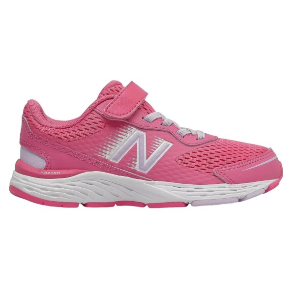 New Balance 680v6 Velcro - Kids Running Shoes - Sporty Pink/Astral Glow