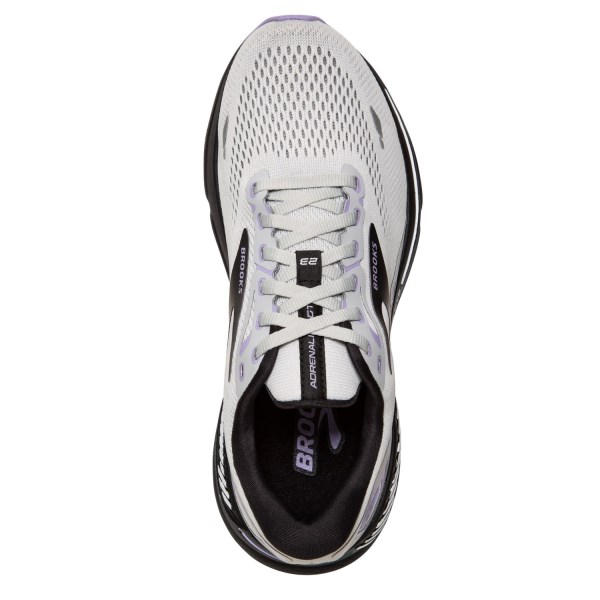 Brooks Adrenaline GTS 23 - Womens Running Shoes - Grey/Black/Purple