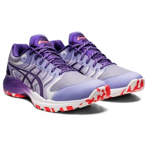 Asics Netburner Professional FF 3 - Womens Netball Shoes - White/Gentry Purple