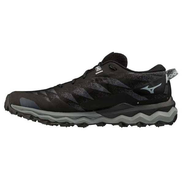 Mizuno Wave Daichi 7 GTX - Mens Trail Running Shoes - Black/Ombre Blue/Stormy Weather