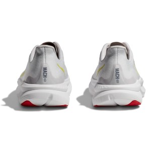 Hoka Mach 6 - Mens Running Shoes - White/Nimbus Cloud