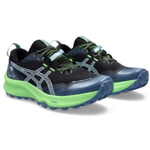 Asics Gel Trabuco 12 - Mens Trail Running Shoes - Black/Light Blue