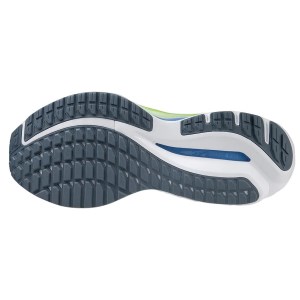 Mizuno Wave Inspire 19 SSW - Mens Running Shoes - China Blue/White/Neon Green