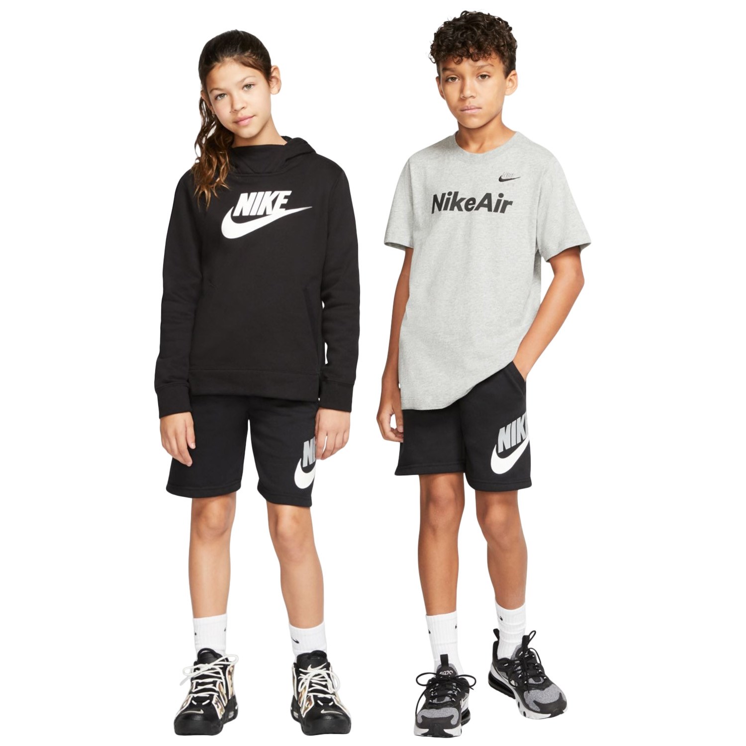 Nike Sportswear Club Fleece Kids Shorts - Triple Black | Sportitude