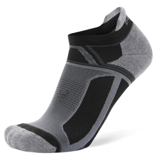 Balega Hidden Contour Running Socks - Black/Grey