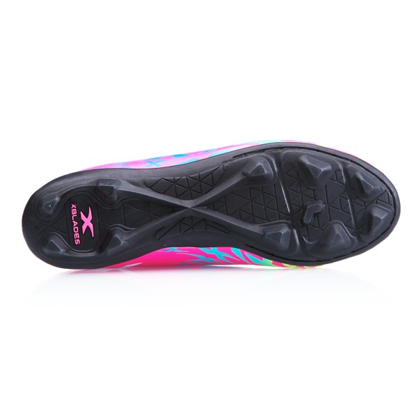 XBlades Intercept Flash Junior - Kids Football Boots - Pink/Rainbow